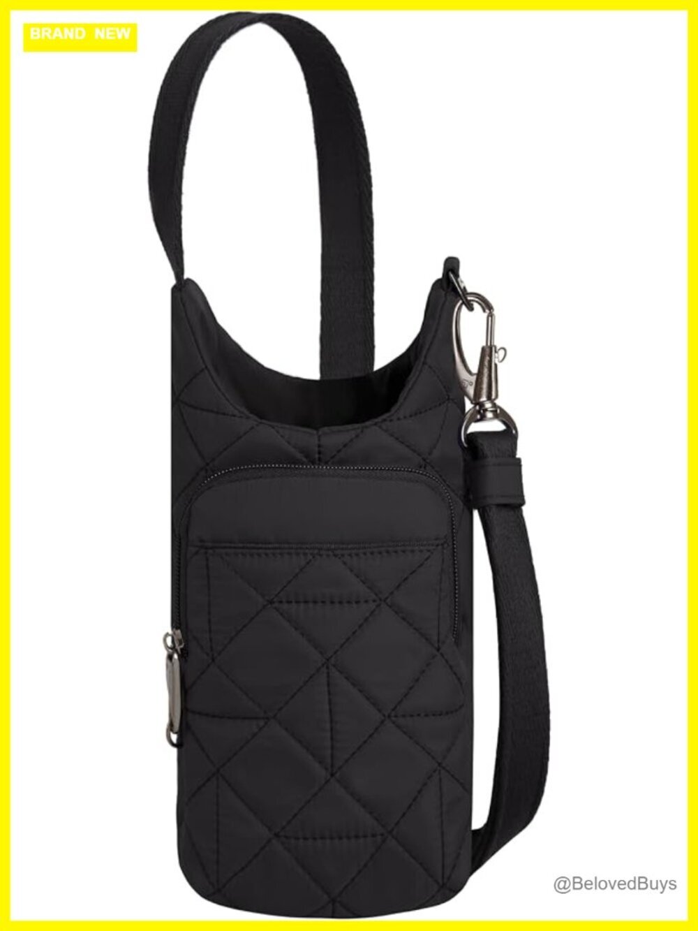 Anti-Theft Insulated Water Bottle Tote with RFID Blocking